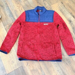 Boys 12-14 youth fleece full zip jacket eddie bauer small